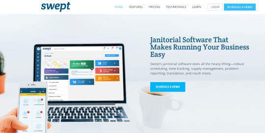 swept software for commercial cleaning business