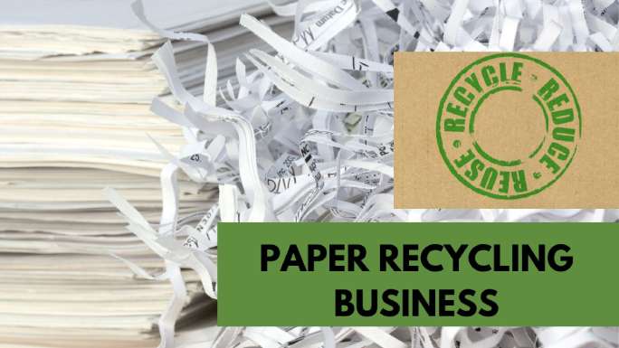 Paper recycling business